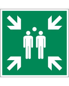 Rettungszeichen "Sammelstelle" [E007], ASR A1.3 / ISO 7010